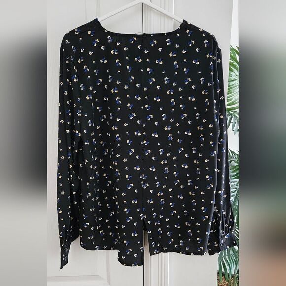 💝Ichi blue flower blouse - Picture 3 of 3